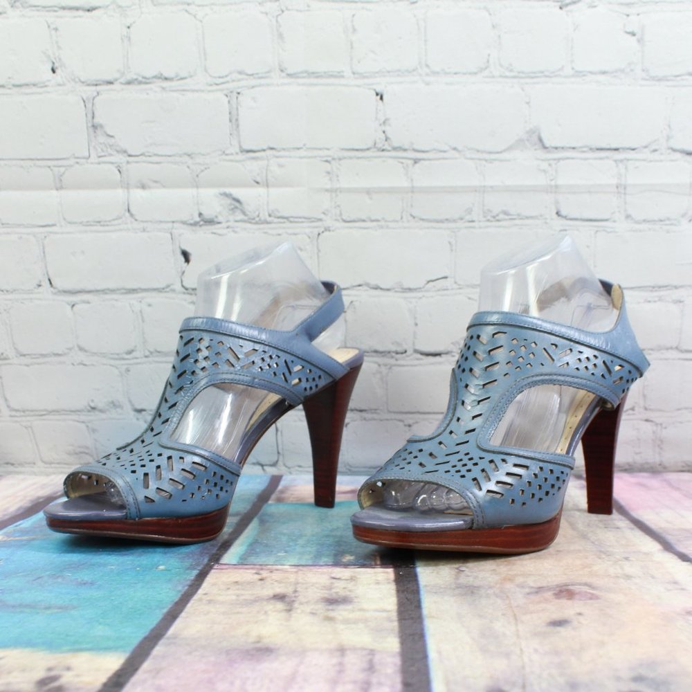 Adrienne Vittadini Slingback Heels Sandals Sz 10 M - Picture 2 of 9